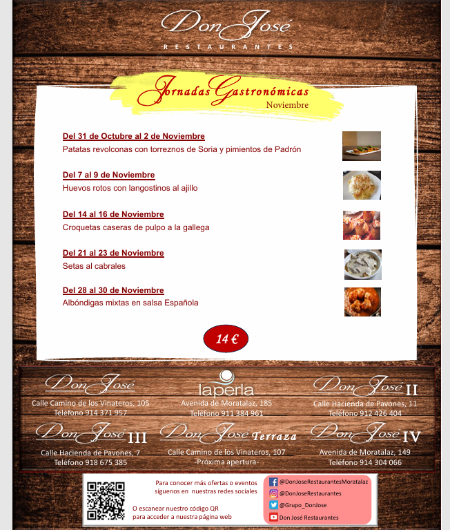Jornadas Gastronómicas Noviembre