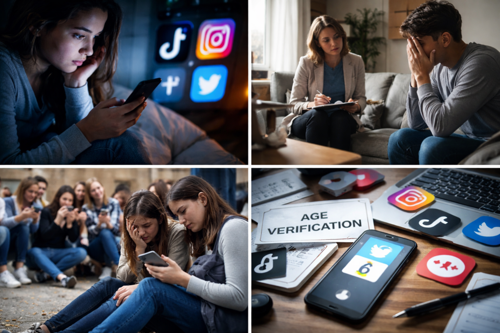 redes sociales y menores