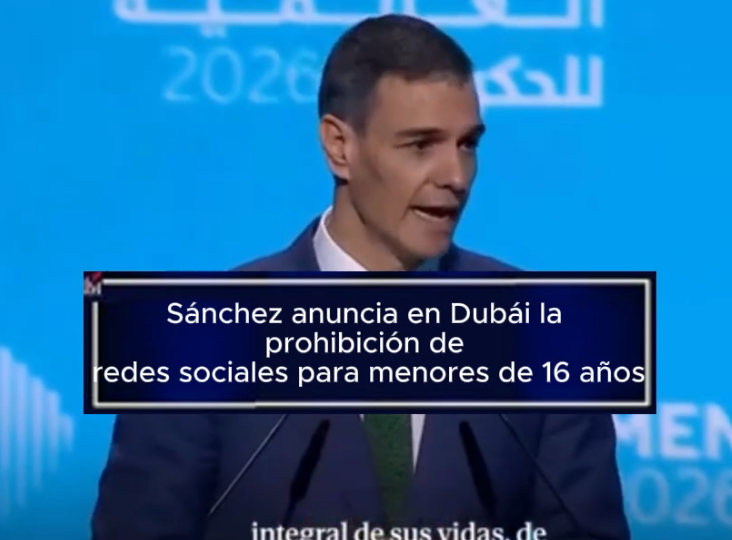 ¡Más vale tarde que nunca!. Sánchez anuncia en Dubái la prohibición de redes sociales para menores de 16 años