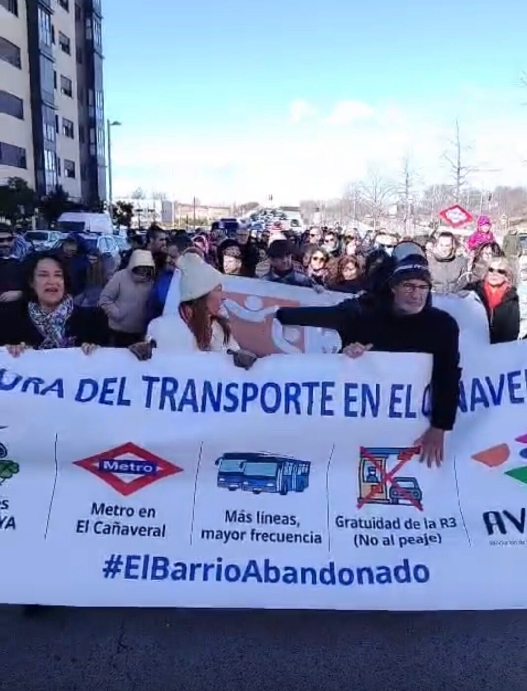 Otra manifestación más en El Cañaveral: los vecinos vuelven a alzar la voz mientras las soluciones no llegan
