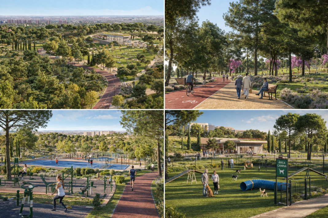 Montecarmelo tendrá un gran parque de 6,3 hectáreas con más de 1.600 árboles y carril bici en Madrid