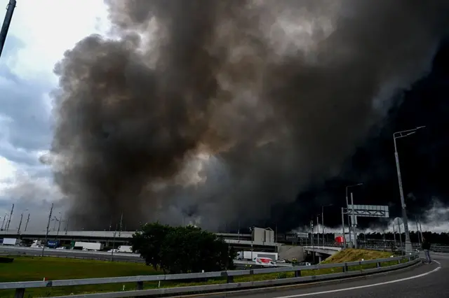Lluvia negra sobre Rusia tras los ataques ucranianos Fuente: BBC News