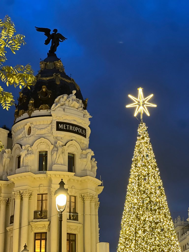 La iluminación navideña en Madrid